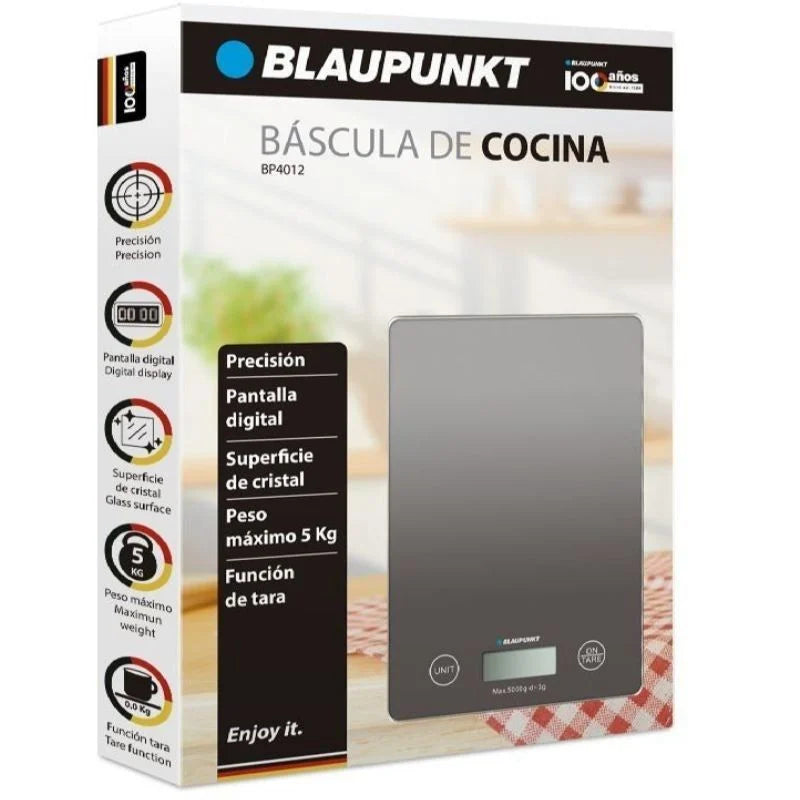 Balance de cuisine numérique 5 kg – Blaupunkt BP4012, gris