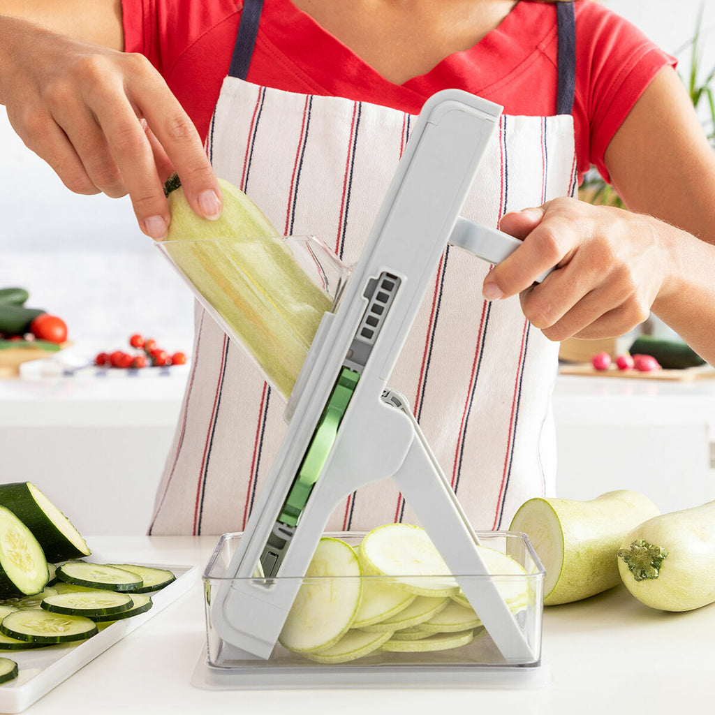Mandoline coupe‑légumes pliable 5‑en‑1 InnovaGoods – Slichen