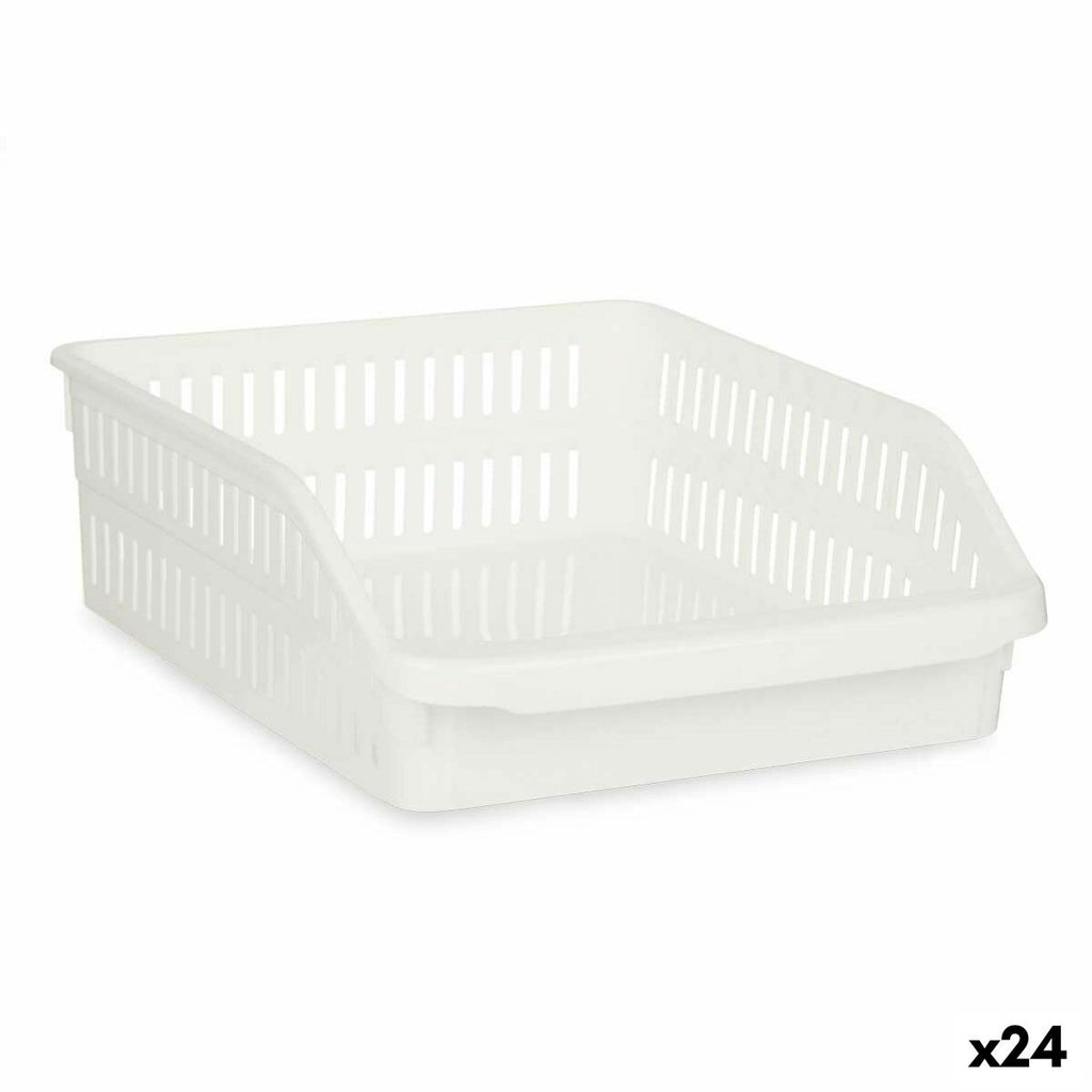 Panier organisateur de réfrigérateur Kinvara – blanc (24PAX)