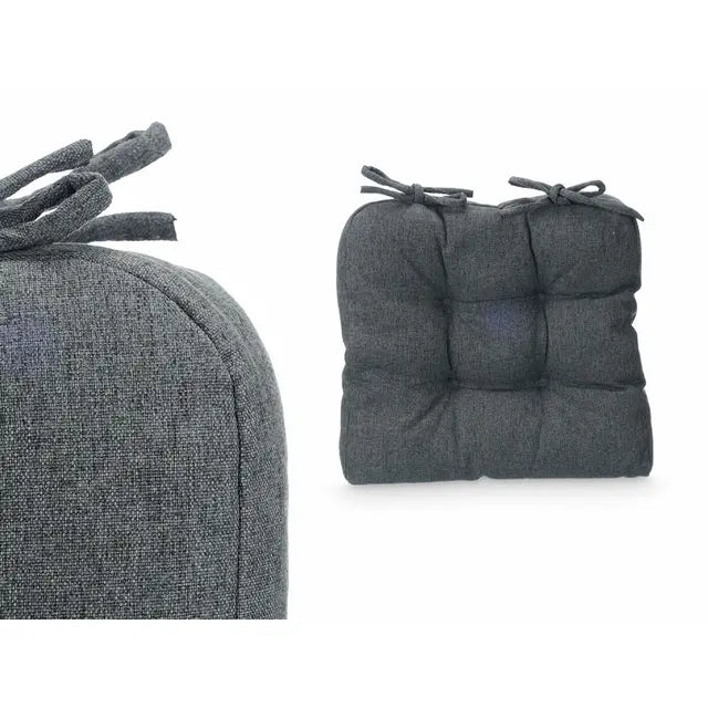 Set of cushions Gift Decor Grey 40 x 40 x 7 cm 2 Pieces (6 Units)
